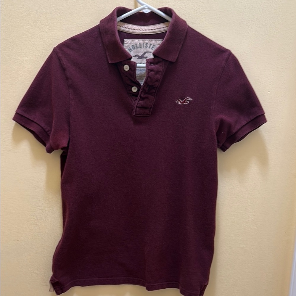 Hollister Red Polo Shirt Classic Style